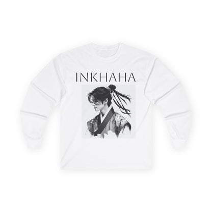 INKHANA 时尚男女通用长袖 T 恤，设计优雅，非常适合休闲穿着、礼物、日本文化爱好者、时尚爱好者、街头服饰