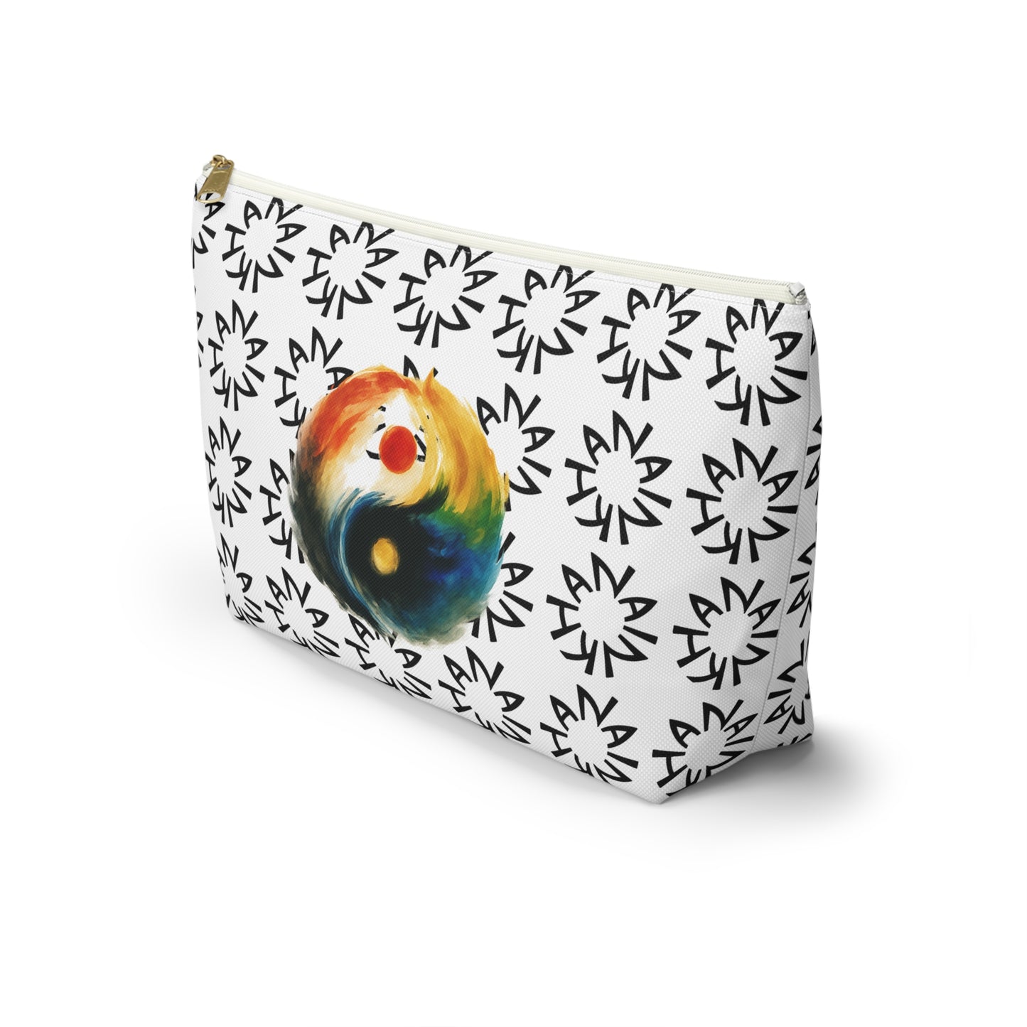Colorful Yin Yang Accessory Pouch | Makeup Bag, Travel Pouch, Organizing Kit, Gift for Her, Yoga Essentials