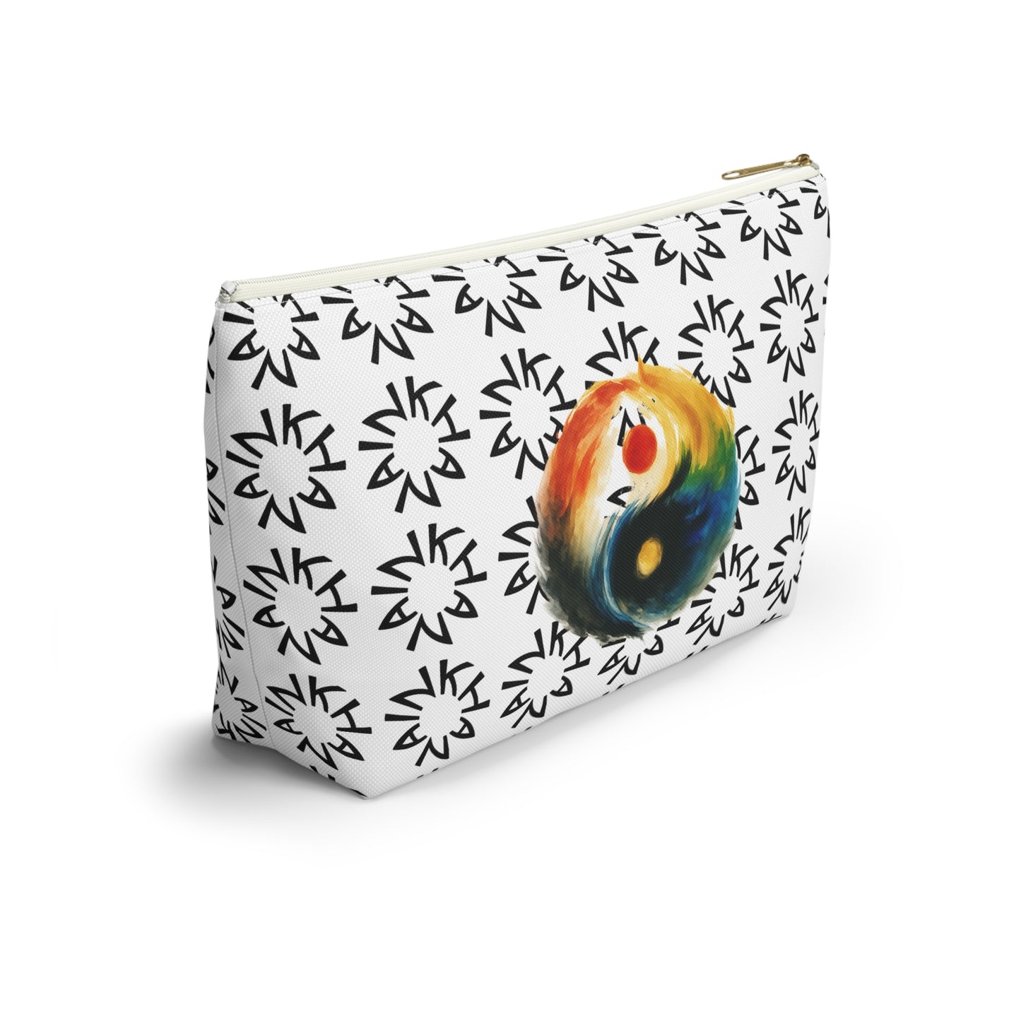 Colorful Yin Yang Accessory Pouch | Makeup Bag, Travel Pouch, Organizing Kit, Gift for Her, Yoga Essentials