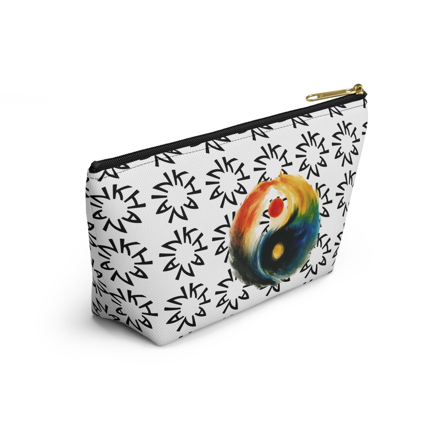 Colorful Yin Yang Accessory Pouch | Makeup Bag, Travel Pouch, Organizing Kit, Gift for Her, Yoga Essentials