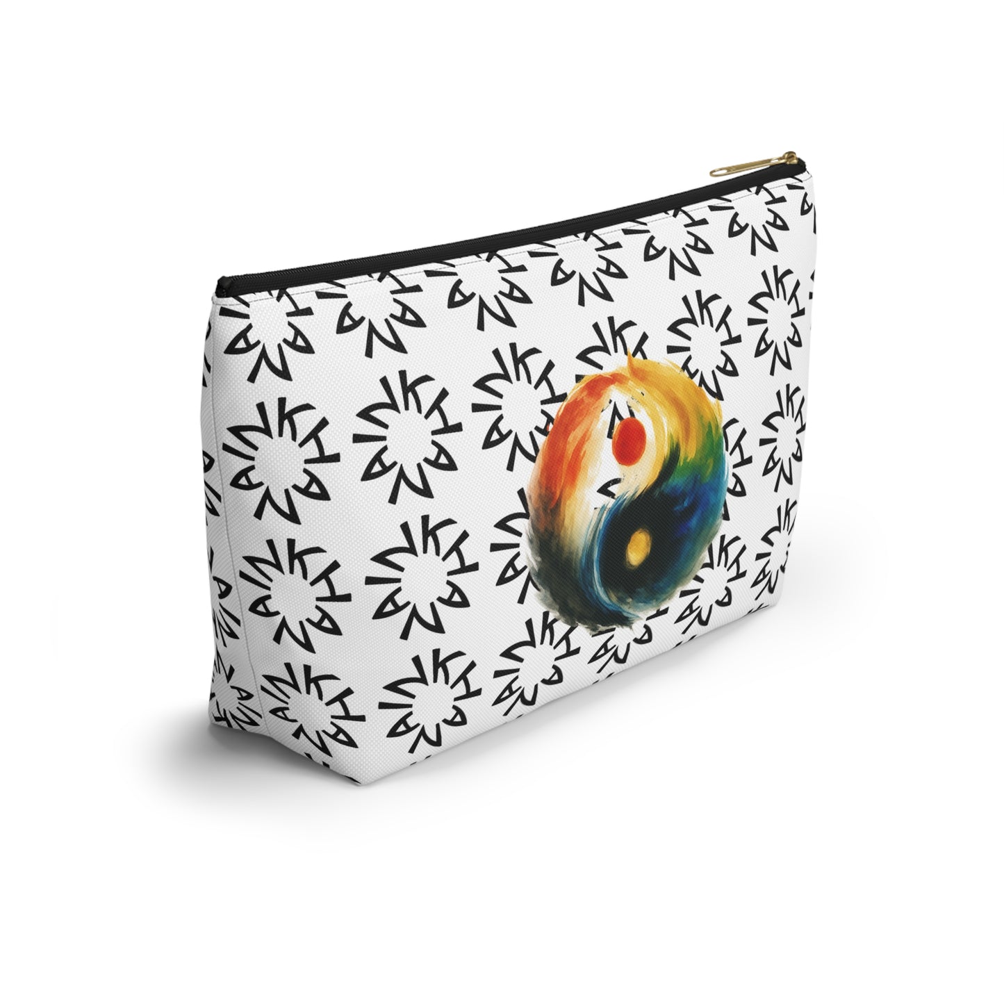 Colorful Yin Yang Accessory Pouch | Makeup Bag, Travel Pouch, Organizing Kit, Gift for Her, Yoga Essentials