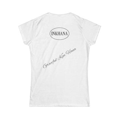 INKHANA Hanbok Graphic T-shirt – Elegant Women's Softstyle Tee, Korean Artistic Design, Gift for Her, Unique Fashion Statement