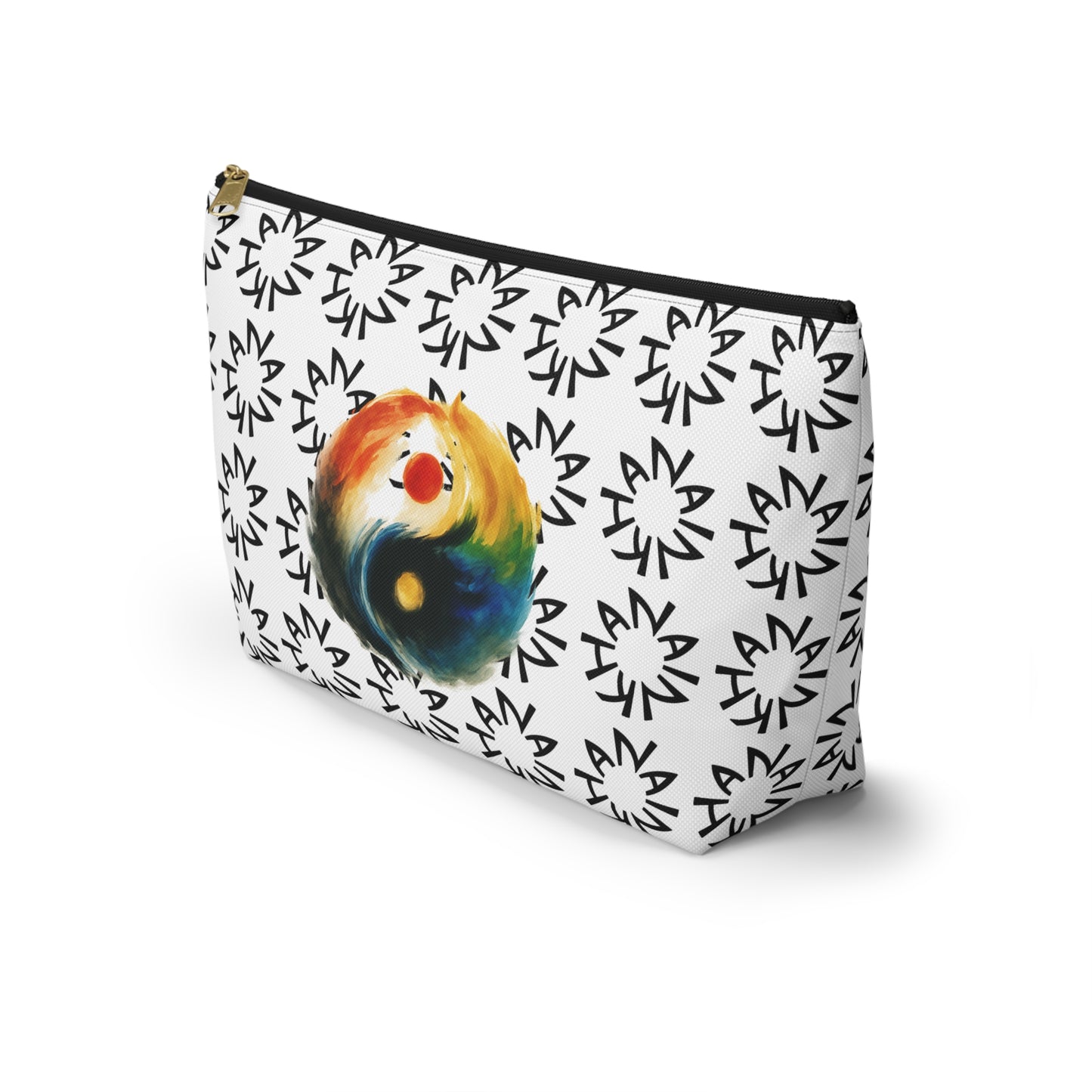 Colorful Yin Yang Accessory Pouch | Makeup Bag, Travel Pouch, Organizing Kit, Gift for Her, Yoga Essentials