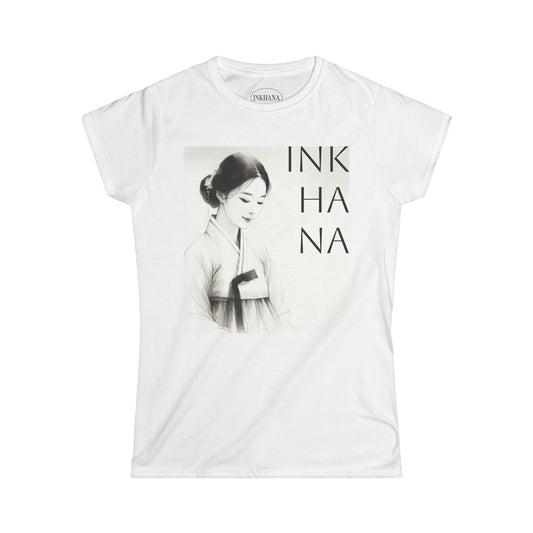 优雅的 INKHANA 女士 Softstyle T 恤 - 艺术图案 T 恤、休闲装、女士礼物、时尚宣言、独特的艺术设计