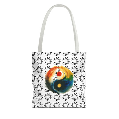 Colorful Yin Yang Tote Bag, Spiritual Bag, Eco-Friendly Shopping Bag, Boho Tote, Order Today