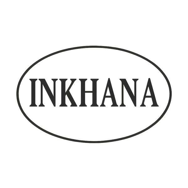 INKHANA brand logo – minimalist black and white circular design